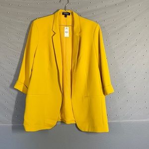 Yellow Boyfriend Blazer